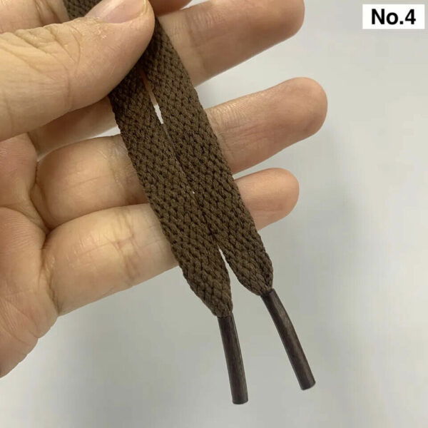 8mm Flat Shoe Laces 120cm Brown