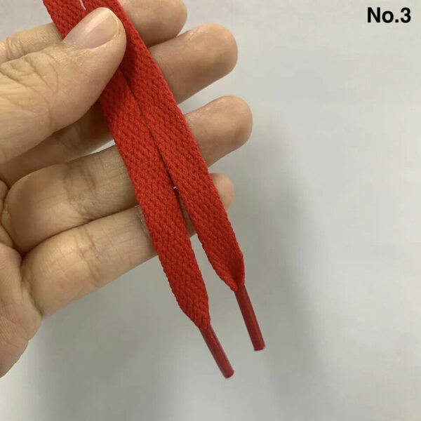 8mm Flat Shoe Laces 50cm Red