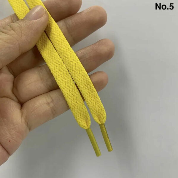 8mm Flat Shoe Laces 200cm Yellow