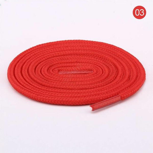 Round Shoe Laces 50cm Red