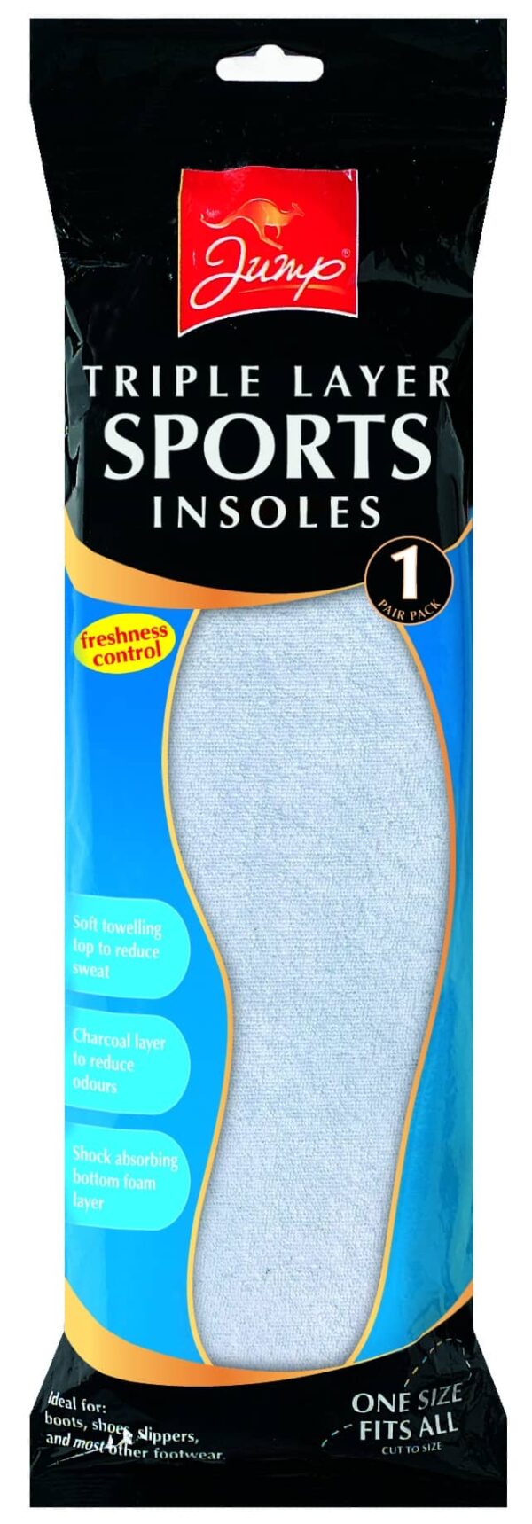 2 Pack Sports Shoe Insoles (1 Pair)