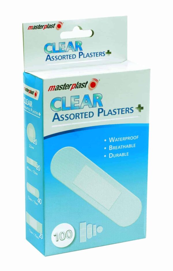 Clear Blister Plasters 100pk