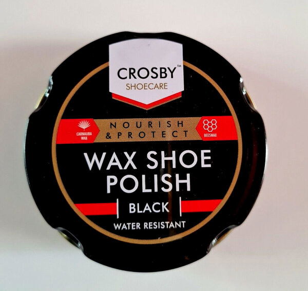 Crosby Wax Shoe Polish – Black Nourish and Protect