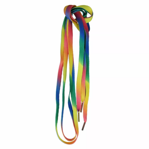 Rainbow LGBQT+ 100cm Flat Laces