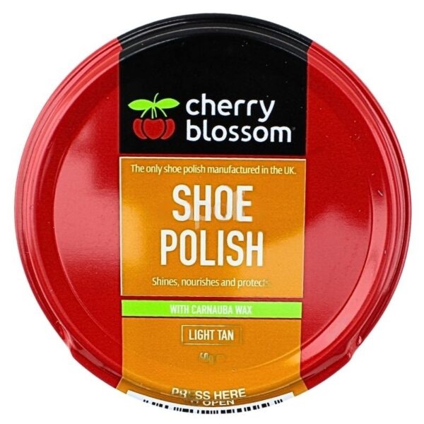 Cherry Blossom Shoe Polish 40g - Light Tan